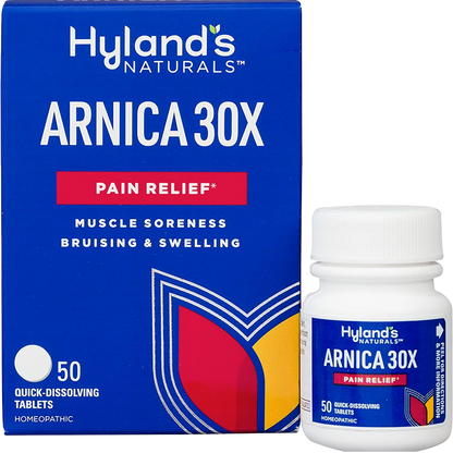 Arnica 30X Tablets - Muscle Soreness, Bruising & Swelling Natural Relief