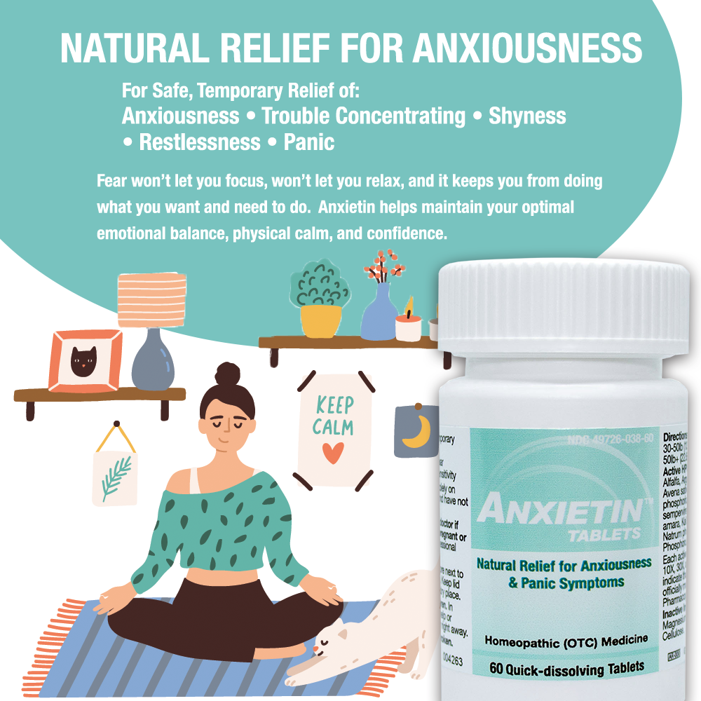 Anxietin  Tablets - Anxiousness & Panic Symptom Relief