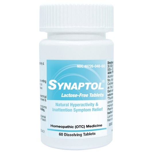 Synaptol Lactose-Free Tablets - Natural Hyperactivity & Inattention Relief